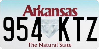 AR license plate 954KTZ