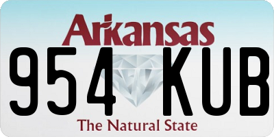 AR license plate 954KUB