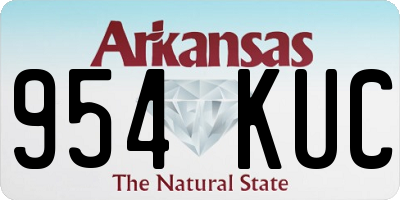 AR license plate 954KUC