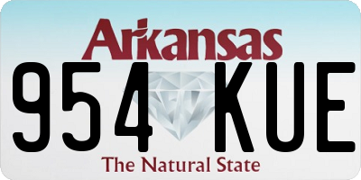 AR license plate 954KUE