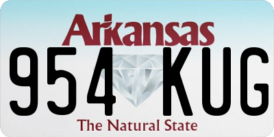 AR license plate 954KUG