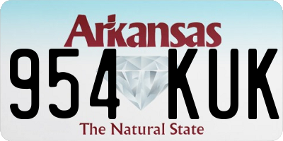 AR license plate 954KUK