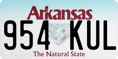 AR license plate 954KUL