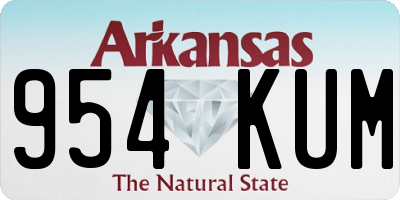 AR license plate 954KUM