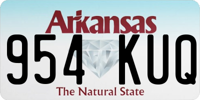 AR license plate 954KUQ