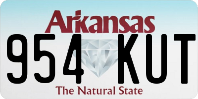AR license plate 954KUT