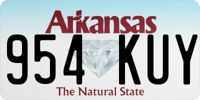 AR license plate 954KUY
