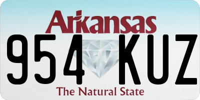 AR license plate 954KUZ