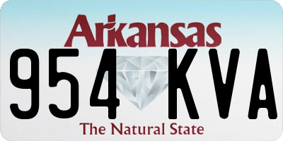 AR license plate 954KVA