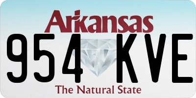 AR license plate 954KVE