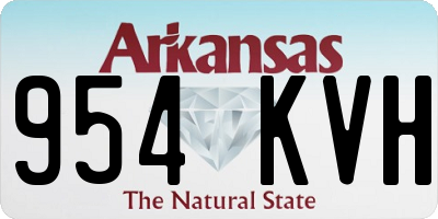 AR license plate 954KVH