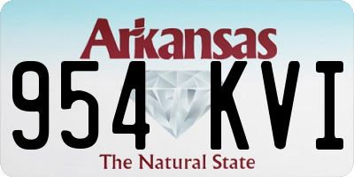 AR license plate 954KVI