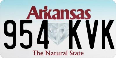 AR license plate 954KVK