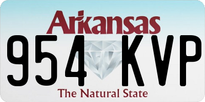 AR license plate 954KVP