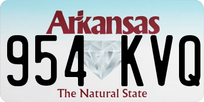 AR license plate 954KVQ
