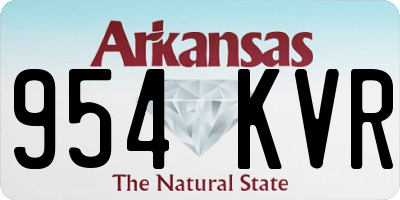 AR license plate 954KVR