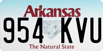 AR license plate 954KVU