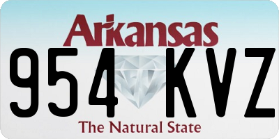 AR license plate 954KVZ