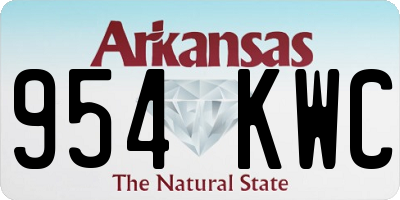 AR license plate 954KWC