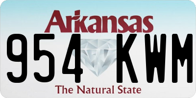 AR license plate 954KWM