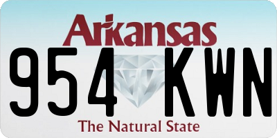 AR license plate 954KWN