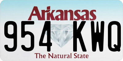 AR license plate 954KWQ