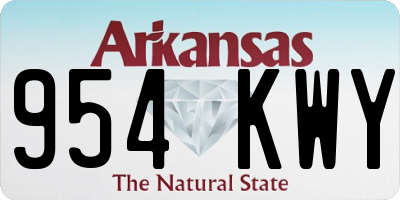 AR license plate 954KWY