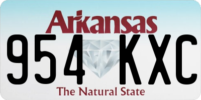 AR license plate 954KXC