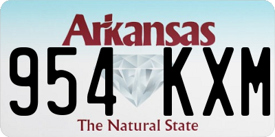 AR license plate 954KXM