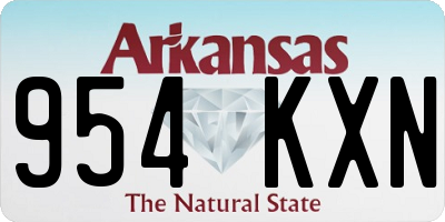 AR license plate 954KXN