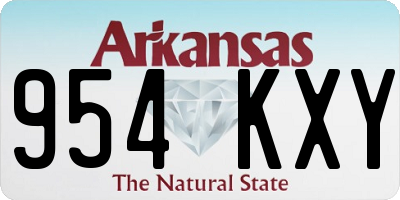AR license plate 954KXY