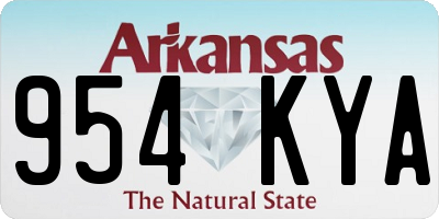 AR license plate 954KYA