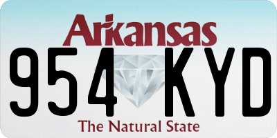 AR license plate 954KYD
