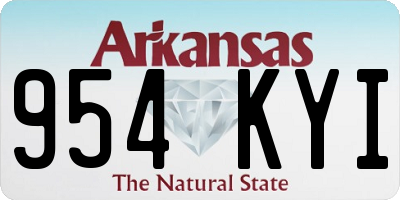 AR license plate 954KYI