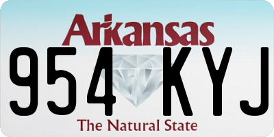 AR license plate 954KYJ
