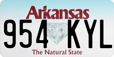 AR license plate 954KYL