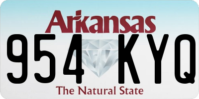AR license plate 954KYQ