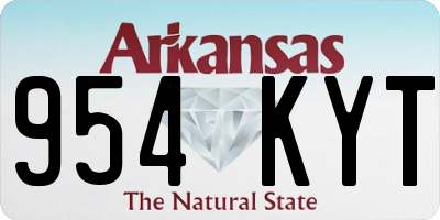 AR license plate 954KYT