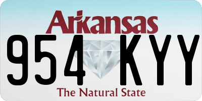 AR license plate 954KYY