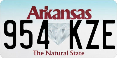 AR license plate 954KZE