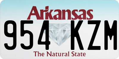 AR license plate 954KZM