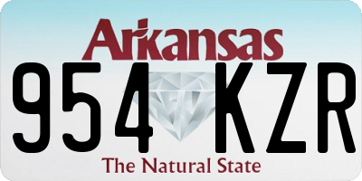 AR license plate 954KZR