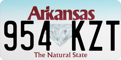 AR license plate 954KZT