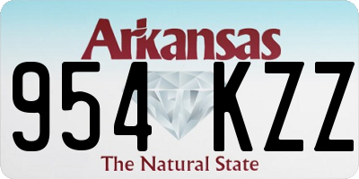 AR license plate 954KZZ