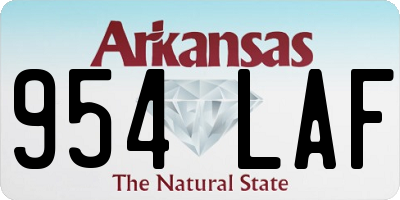 AR license plate 954LAF