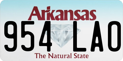 AR license plate 954LAO