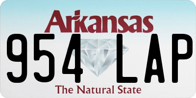 AR license plate 954LAP