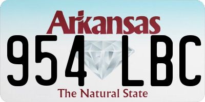 AR license plate 954LBC