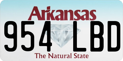 AR license plate 954LBD