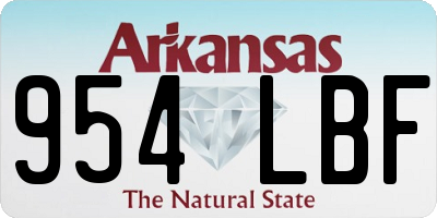 AR license plate 954LBF